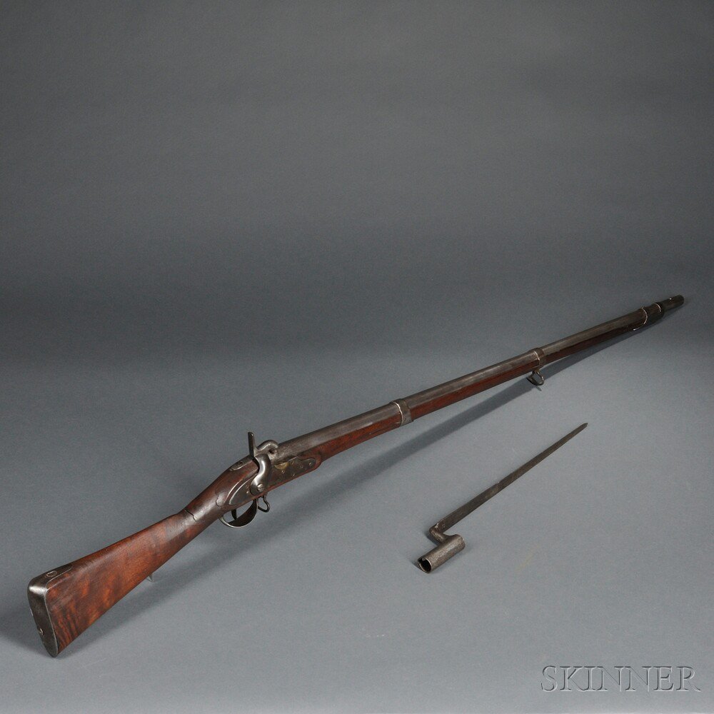 Appraisal: Whitney Contract of Converted Percussion Musket and Bayonet c -