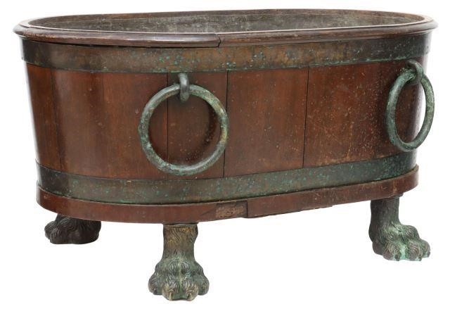 Appraisal: English Regency period mahogany wine cooler cellarette early th c