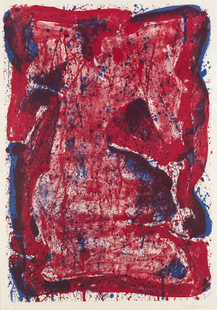 Appraisal: SAM FRANCIS Affiche Moderna Museet Stockholm Color lithograph x mm