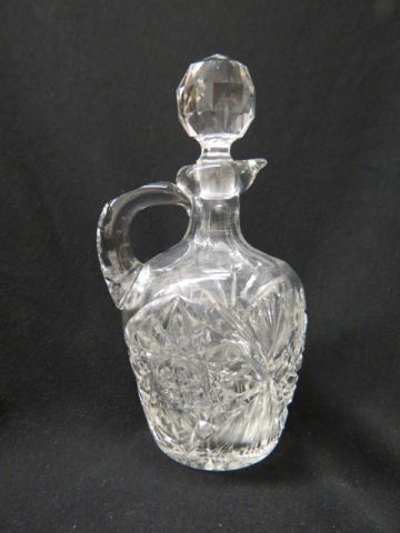 Appraisal: Cut Glass Whiskey Jug brilliant period ' tall