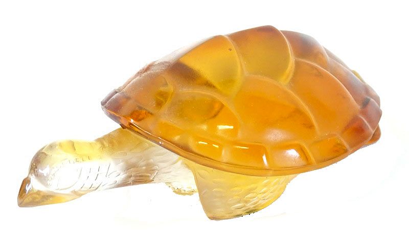 Appraisal: Lalique Art Glass Turtle Sculpture Lalique Art Glass Turtle Sculpture