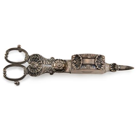 Appraisal: George III Silver Candle Snuffer Estimate -