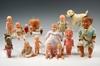 Appraisal: CELLULOID DOLLS - Lot of eleven includes jointed boy jointed