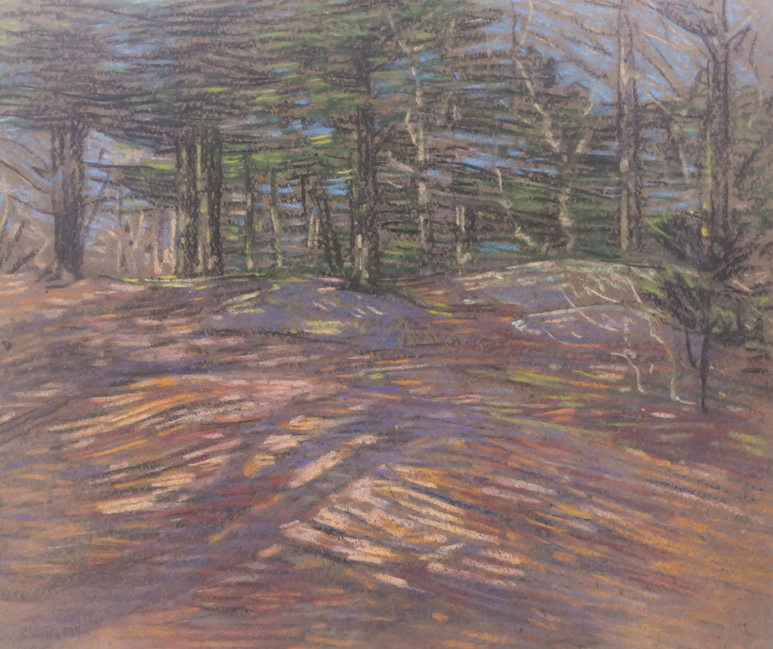 Appraisal: Charles Kaelin - Massachusetts ''Forest Scene'' Pastel on Paper ''x