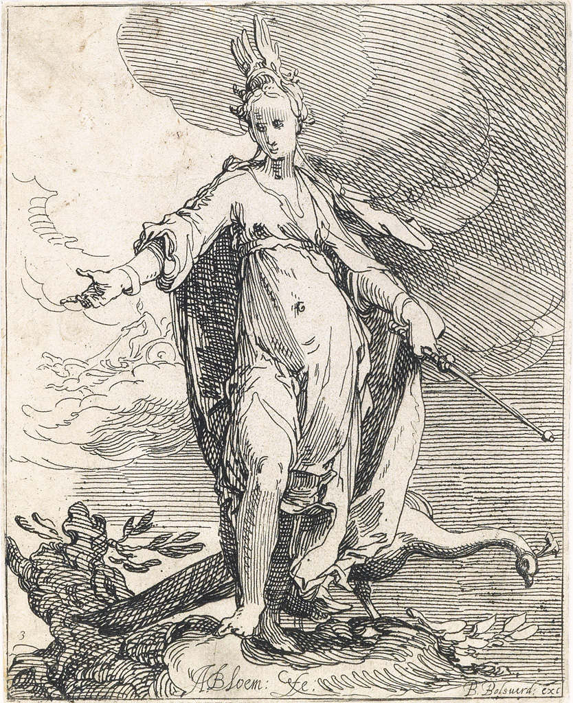 Appraisal: ABRAHAM BLOEMAERT Juno Etching circa x mm x inches thread