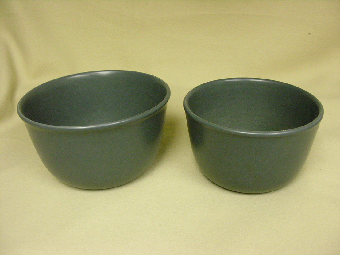 Appraisal: STONE GRAY BOWER BOWLS Size diameter and diameter