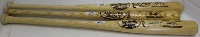 Appraisal: HALL OF FAME LOUISVILLE SLUGGER SIGNED BASEBALLBATS TO INCLUDE A