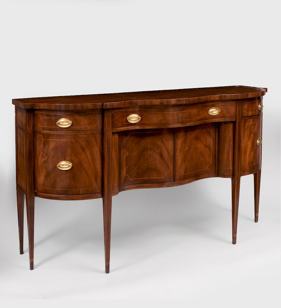 Appraisal: Baker Federal Style Mahogany Sideboard With lable x x in