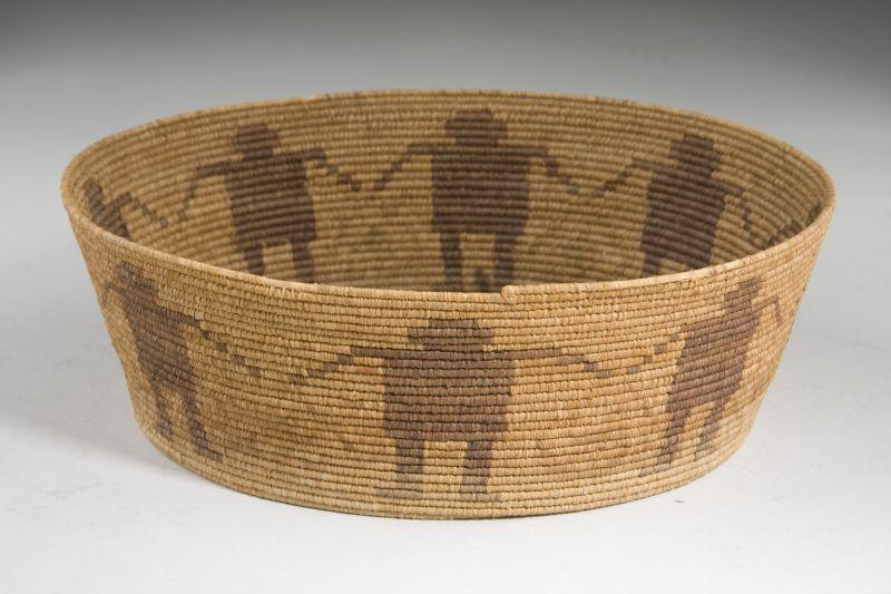 Appraisal: Papago Indian Native American Grass Basket figural grass basket ca