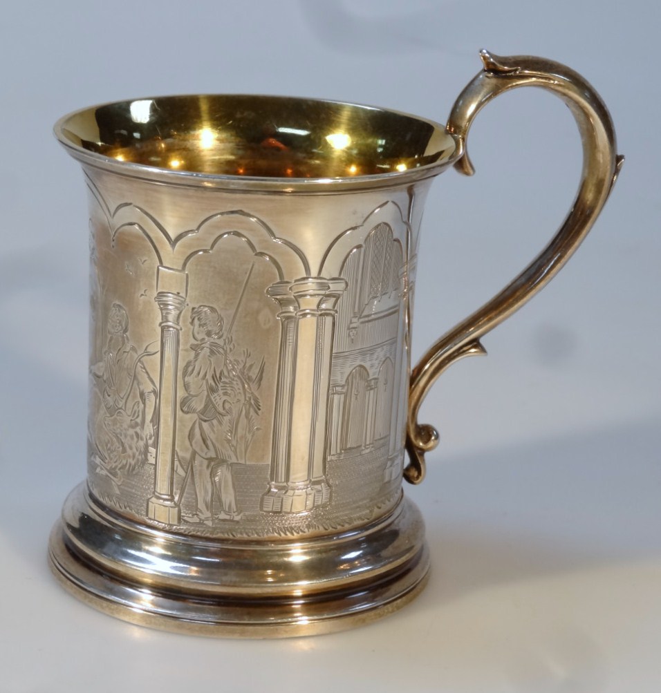 Appraisal: A Victorian silver gilt cup by Charles Reily George Storer