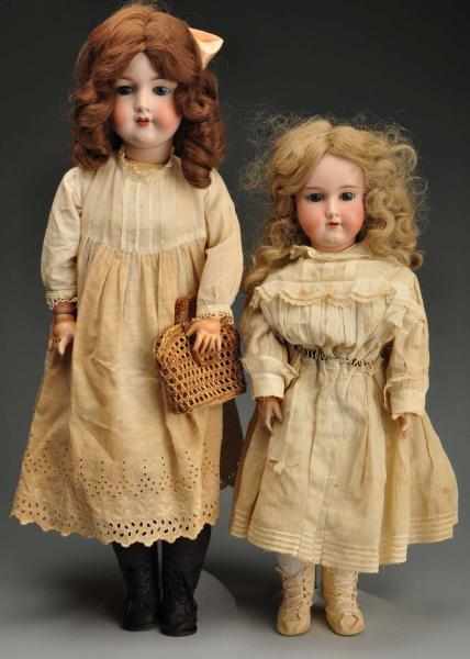 Appraisal: Lot of Armand Marseille Dolls Description Both heads are incised