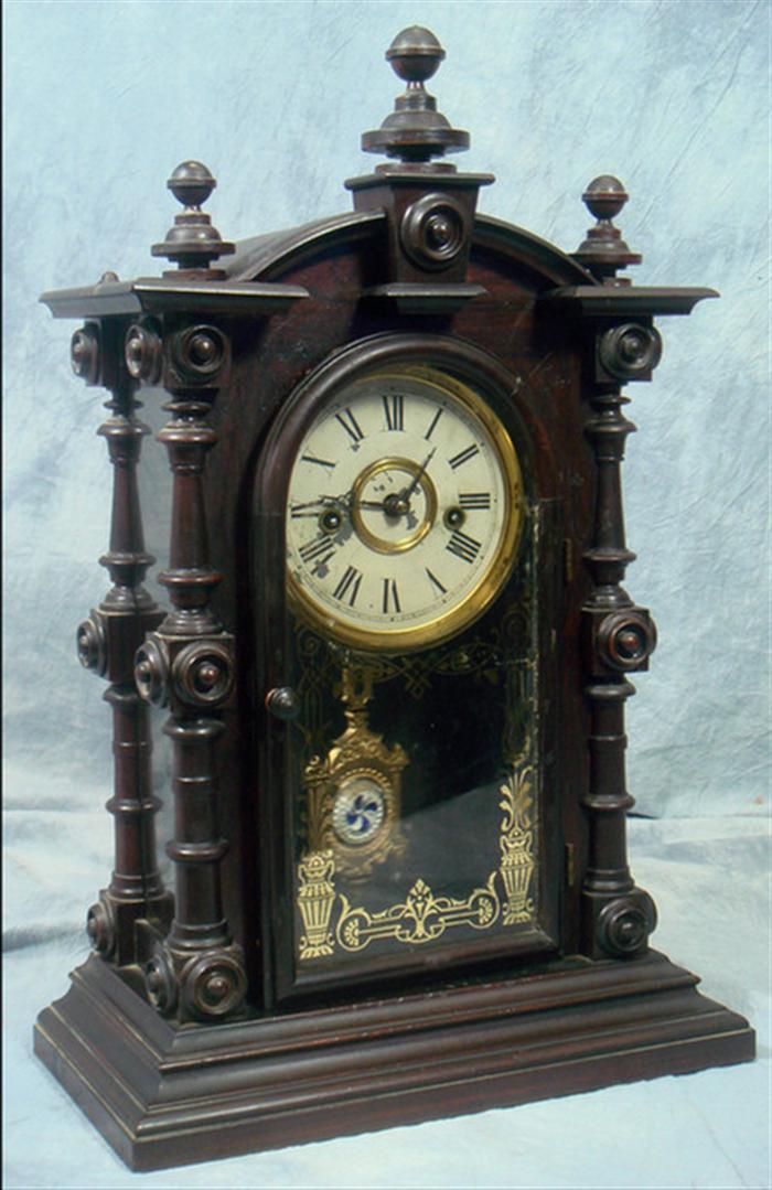 Appraisal: Welch Patti V P rosewood mantle clock c day cathedral