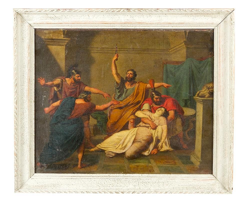 Appraisal: Vincenzo Camuccini - -attributed Vincenzo Camuccini - -attributed classical Scene