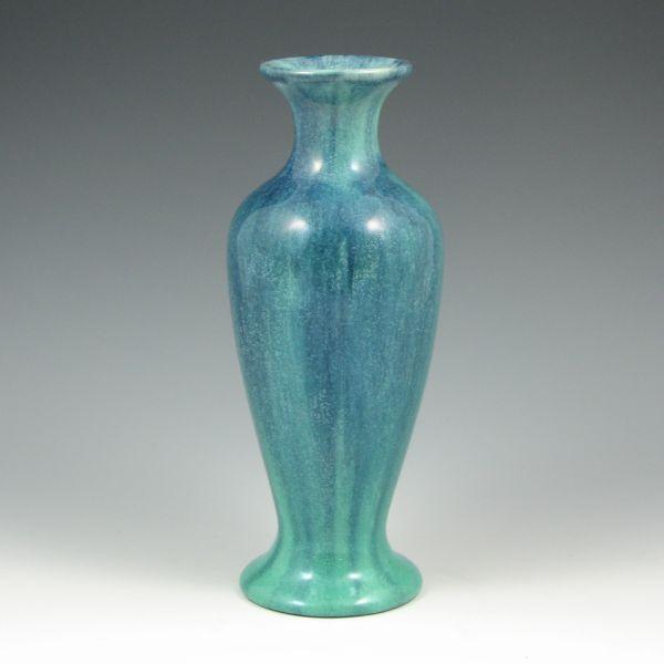 Appraisal: Muncie Pottery vase in Gloss Blue over Green Unmarked Mint