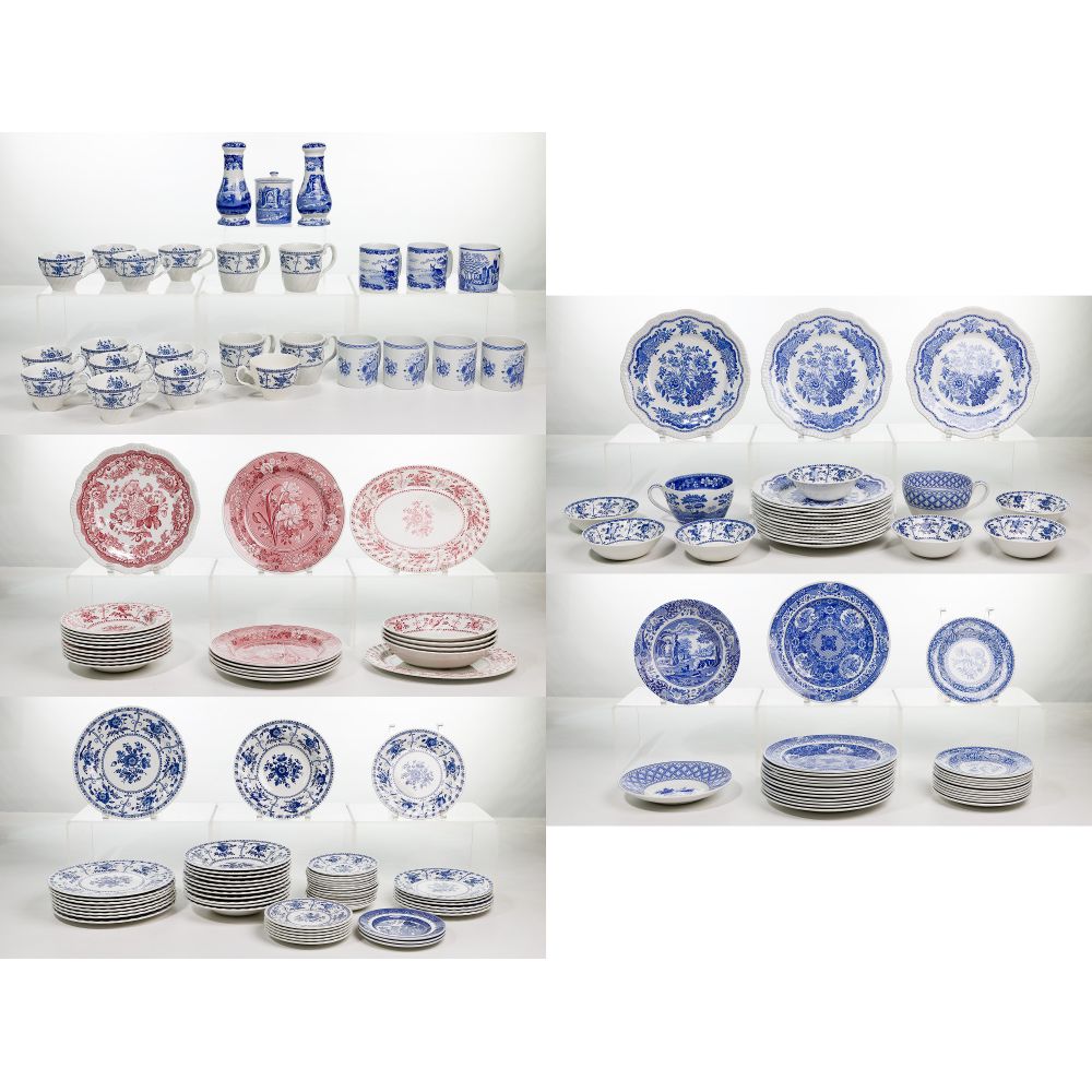 Appraisal: SPODE AND JOHNSON BROS TRANSFERWARE ASSORTMENTOver items including Spode Blue