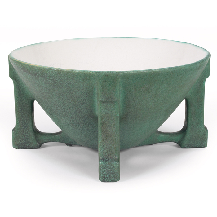 Appraisal: Teco Roman salad bowl shape designed by Holmes Smith four-footed