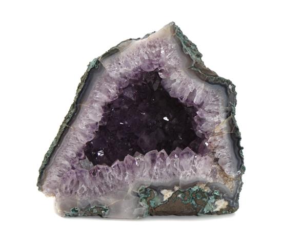 Appraisal: Sale Lot An Amethyst Geode Height x width inches -