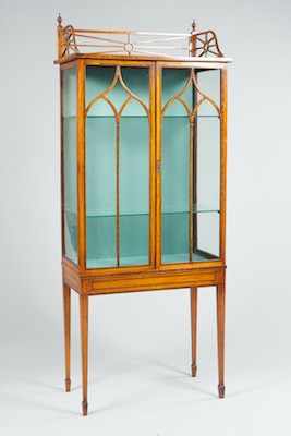 Appraisal: An English Display Cabinet Druce Company th Century Two door