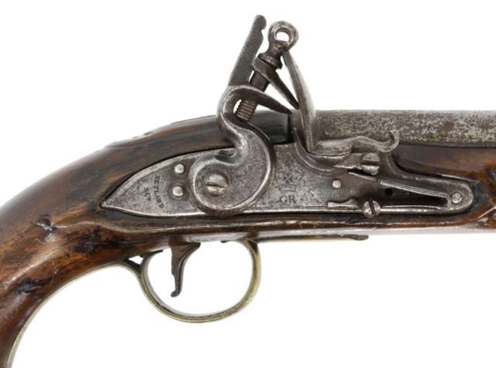 Appraisal: British Flintlock pistol Thomas Ketland Co Birmingham c estimated caliber