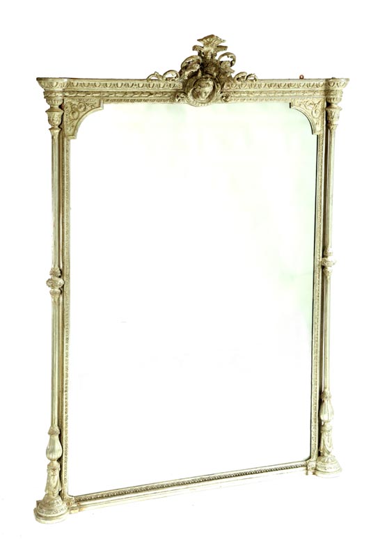 Appraisal: PIER MIRROR Late th century pine Of large size flanked