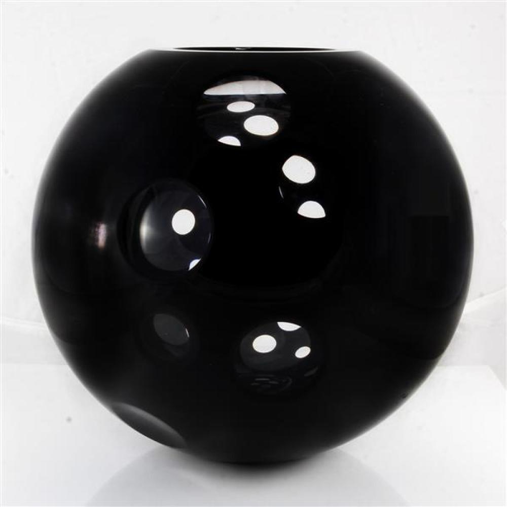 Appraisal: A V MAZZEGA LARGE ITALIAN MURANO ART GLASS ORB VASE