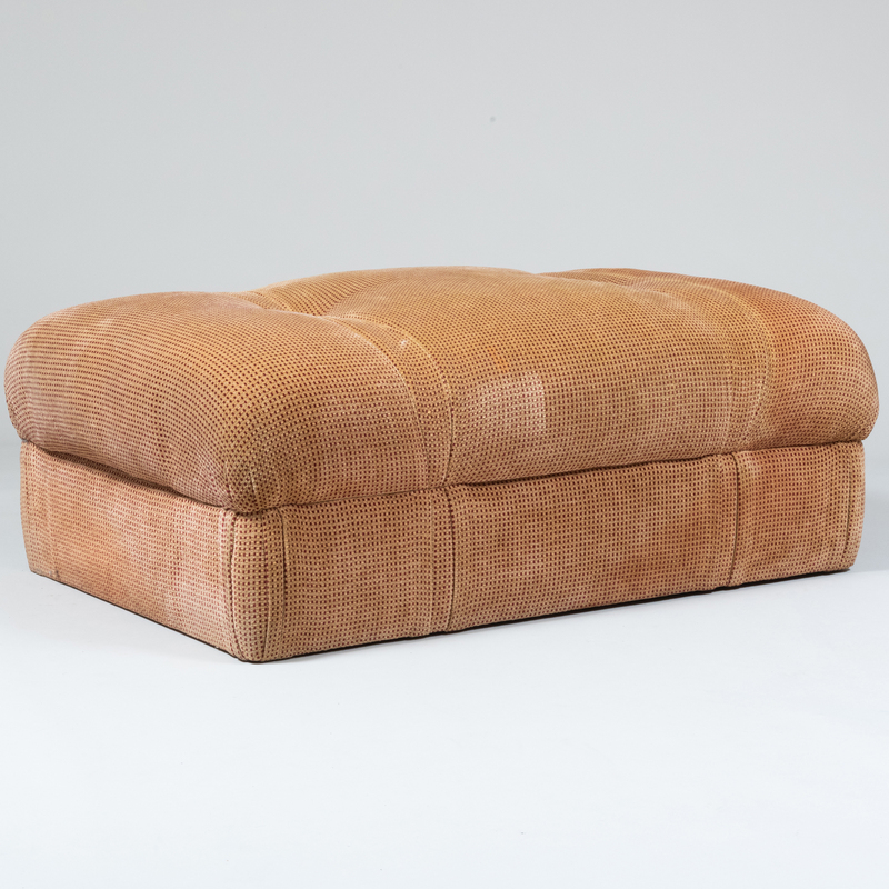 Appraisal: Large Contemporary Tufted Upholstered Ottoman x ft x in Condition