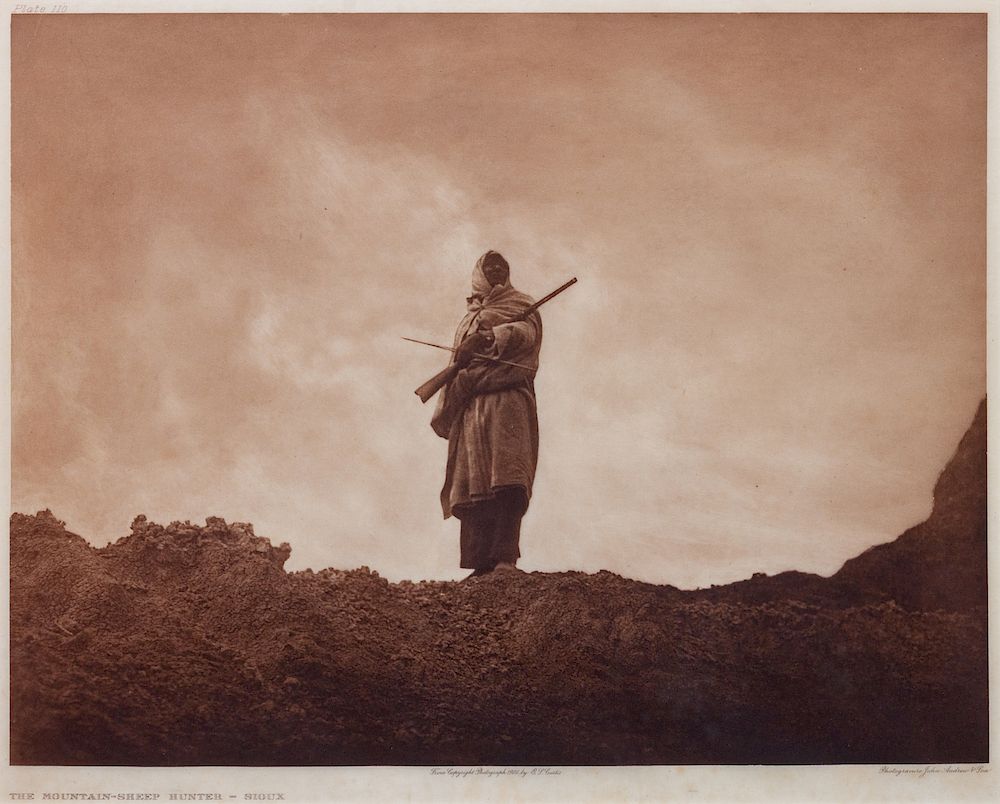 Appraisal: Edward Sheriff Curtis American - The Mountain-Sheep Hunter-Sioux plate Edward