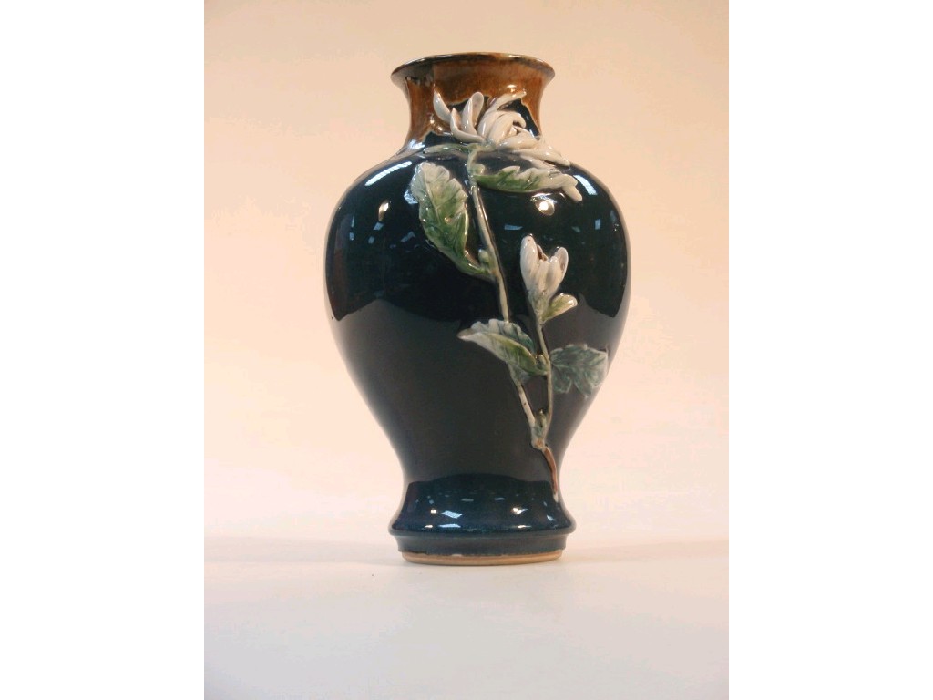 Appraisal: A Japanese Sumida ware baluster vase cm high