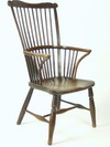 Appraisal: ARM CHAIR - th C high back English Windsor arm