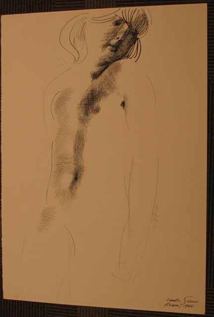 Appraisal: EMILIO GRECO italian - FIGURAL STUDY Signed located and dated