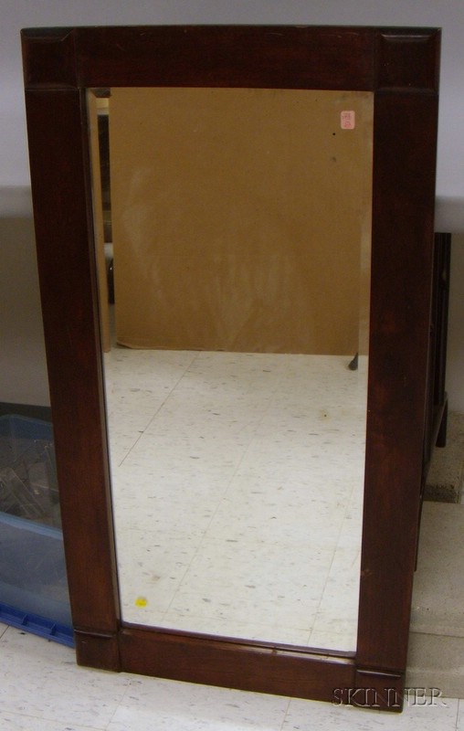 Appraisal: Mahogany Mirror with Beveled Glass x in