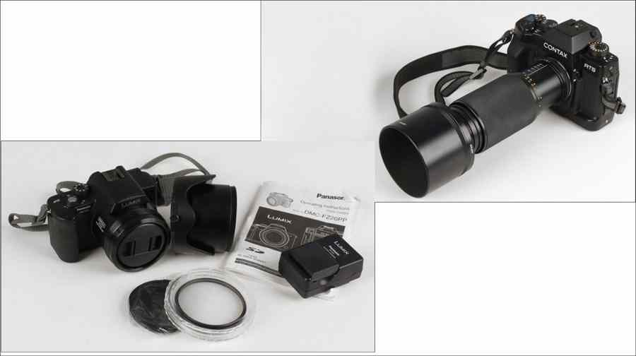 Appraisal: CONTAX RTS CAMERA Together with two lenses and a Lumix