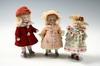 Appraisal: DOLLS - Lot of three bisque head dolls - fixed