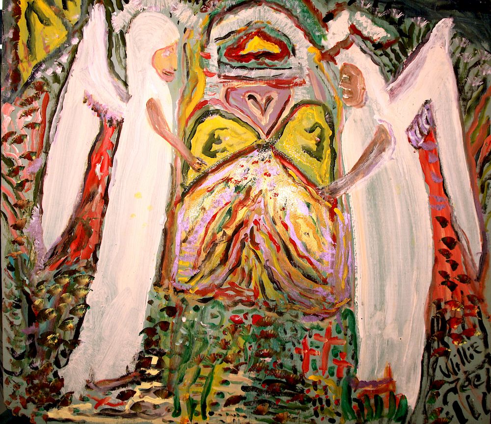 Appraisal: Outsider Art William Thomas Thompson Angels at the Tomb of