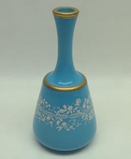 Appraisal: Antique French Blue Opaline Vase Antique French Opaline vase having