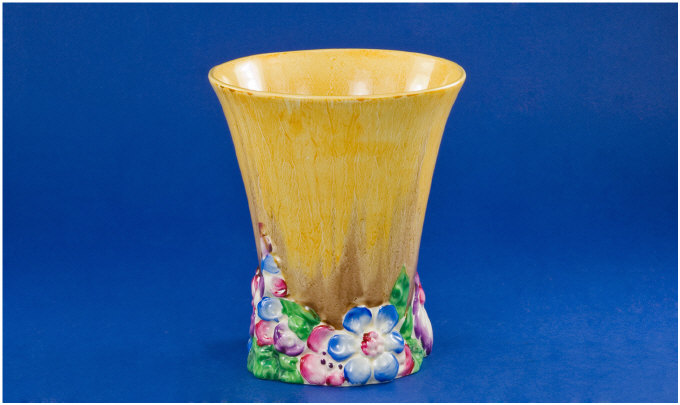 Appraisal: Clarice Cliff Vase My Garden pattern Bizarre range Shape inches