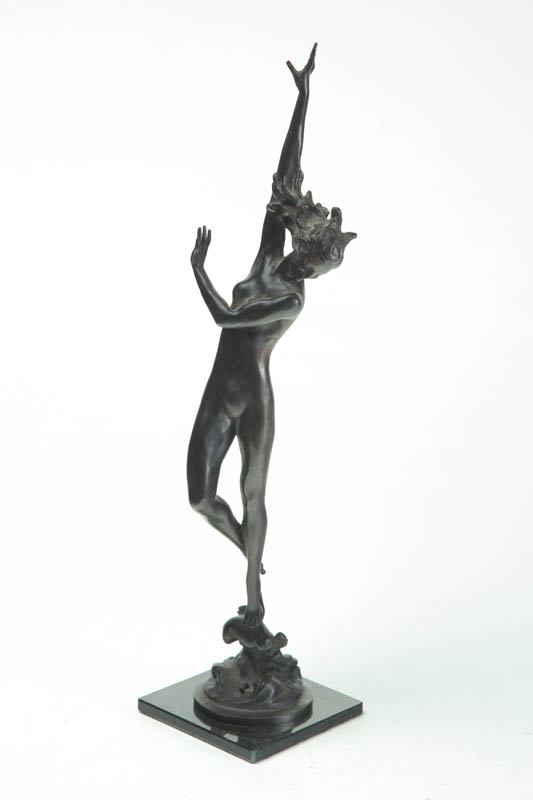 Appraisal: BRONZE SCULPTURE TITLED CREST OF THE WAVE AFTER HARRIET WHITNEY