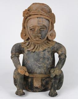 Appraisal: Large Pre-Columbian figure of a deity or lord Vera Cruz