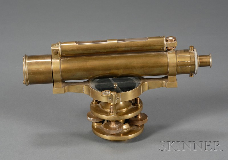 Appraisal: Brass Dumpy Level by Gardner Co Glasgow with in compass