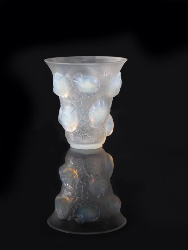 Appraisal: Saint Francois No a Lalique opalescent glass vase