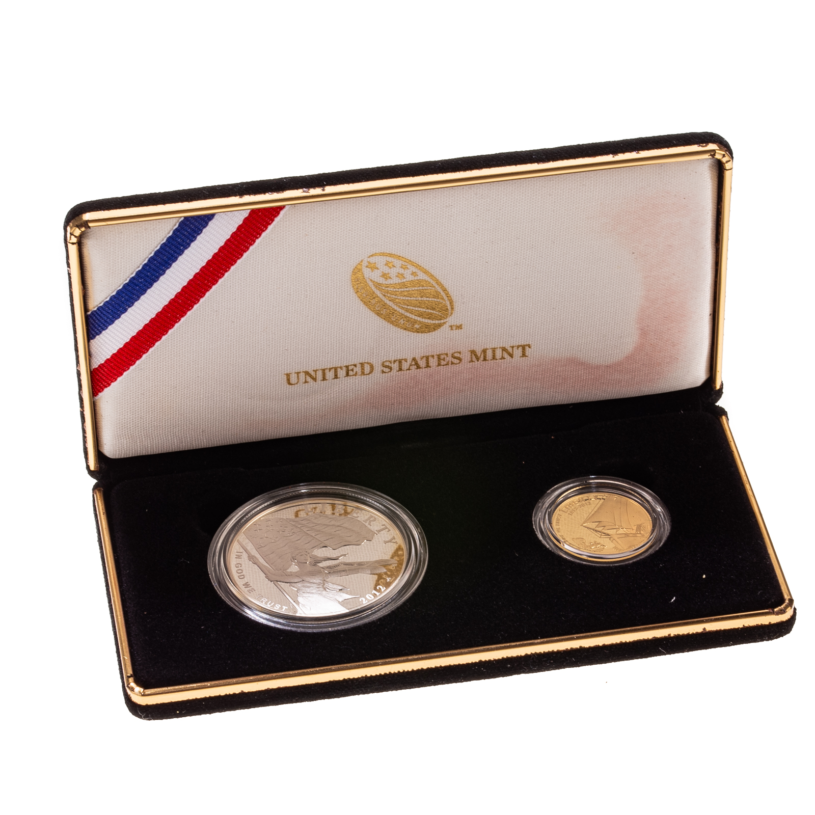 Appraisal: STAR SPANGLED BANNER COIN SET WITH GOLD Proof Set with