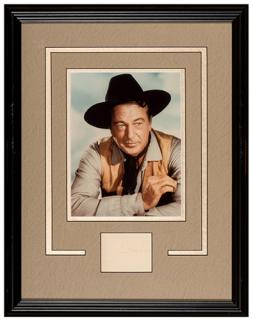 Appraisal: Gary Cooper Cut Signature and Vintage Photo Matted display including