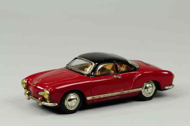 Appraisal: 's VW KARMANN GHIA Lithographed tin maroon body with black