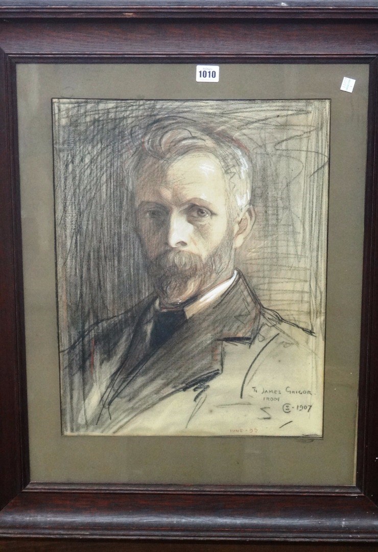 Appraisal: Stewart Carmichael - Portrait of James Grigor ex Glasgow School