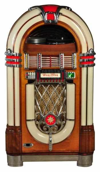 Appraisal: Wurlitzer Bubbler Jukebox Description SEL RPM made Good restored condition