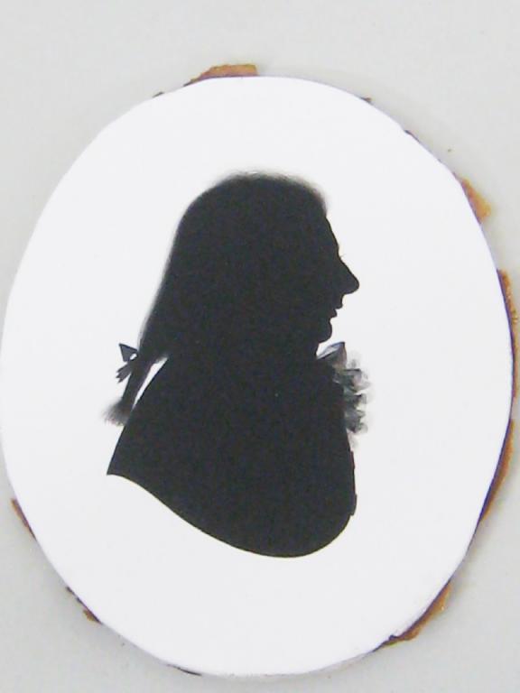 Appraisal: STUDIO OF JOHN MIERS Portrait silhouette of Sir Andrew Corbet