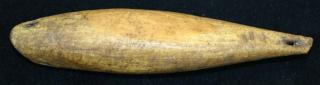 Appraisal: prehistoric King Island Alaska whale shaped fishing weight walrus tusk