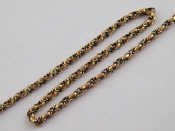 Appraisal: A yellow metal tests carat gold long guard chain circa