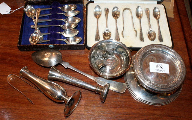 Appraisal: A TURNED SILVER DISH of waisted form cm wide Sheffield