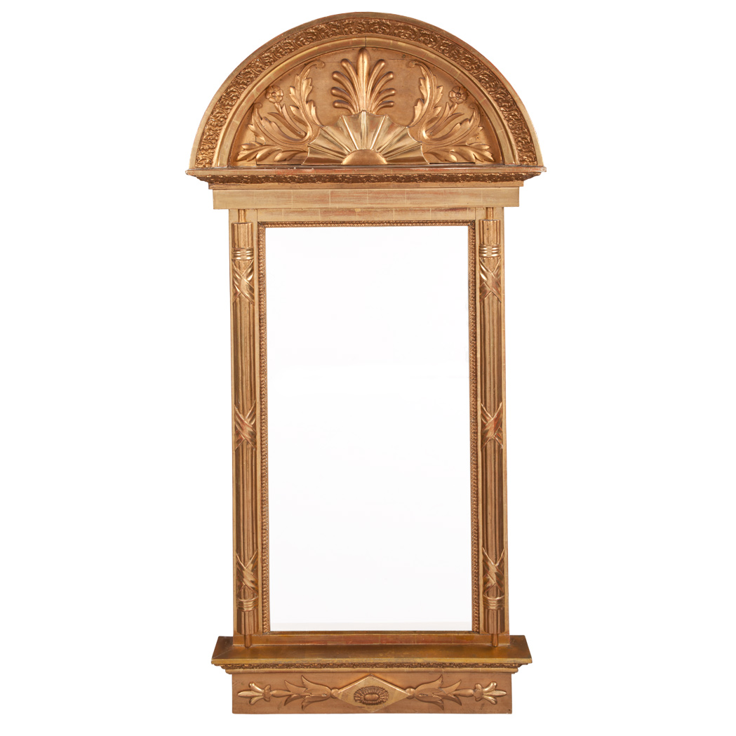 Appraisal: Swedish Neoclassical Giltwood Pier Mirror First quarter of the th